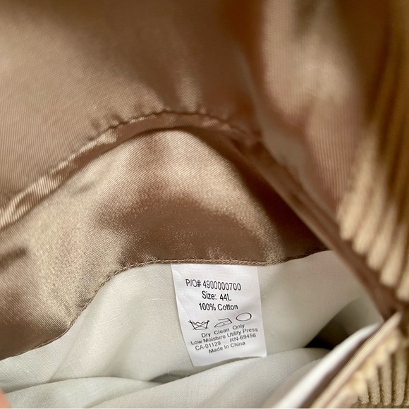 Lauren Ralph Lauren Blazer Size 44L Brown Corduroy 100% Cotton Jacket - Picture 10 of 11